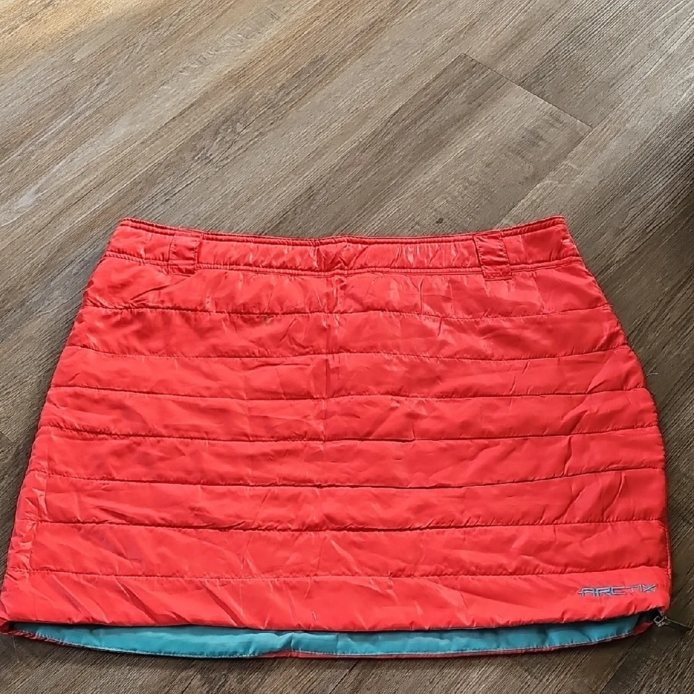 Arctix Coral Quilted Mini Skirt - Picture 1 of 7